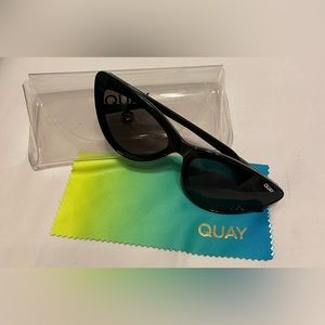 Quay Australia Flex Women’s Cat Eye Sunglasses in Black